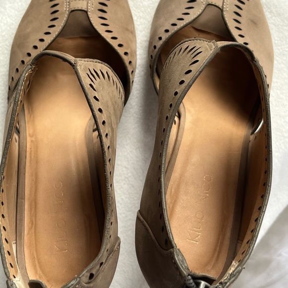 Klub Nico Mallia Open Toe Cut out Pumps Dress High Heel Booties - Nubuck - 7 sz - Picture 2 of 11
